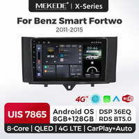 MEKEDE X20 X30 8+128G Android IPS DSP Car-play Système audio de voiture pour Benz Smart Fortwo 451 2011-2015 RDS Radio multimédia de voiture