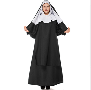 <span class=keywords><strong>Disfraces</strong></span> de <span class=keywords><strong>Halloween</strong></span> <span class=keywords><strong>para</strong></span> hombres y mujeres, ropa de talla grande, cosplay de padre, María y monja - Product Image 3