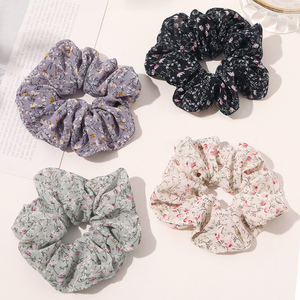 Hoa lớn tóc scrunchies phụ nữ voan thiết kế scrunchies cô gái Phụ kiện tóc - Product Image 1