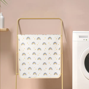 Nouveau 2026 Tapis à langer pour bébé 50x70cm en bambou et élasthanne doux, avec <span class=keywords><strong>couche</strong></span> intermédiaire en TPU imperméable et dos en tissu éponge de polyester respirant, protège-draps anti-urine - Product Image 6