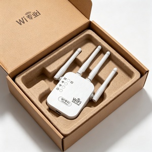 Repetidor <span class=keywords><strong>WiFi</strong></span> Personalizable de Largo Alcance, Amplificador de Señal Móvil 2G 3G 4G 5G, Extensor <span class=keywords><strong>WiFi</strong></span> de 1200Mbps con 4 Antenas para Hotel - Product Image 3