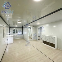 Casa Contenedor Prefabricada Expandible de Lujo Lista para Enviar, de 20 y 40 Pies, con 1, 2, 3, 4 o 5 Dormitorios, Portátil, en Venta