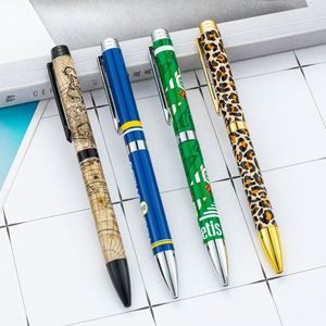 Custom Logo 1.0Mm New Multi-Color Floral Film Heat Transfer Ballpoint Twist-Action Metal Hotel Conference Gift <b>Pen</b> - Product Image 1