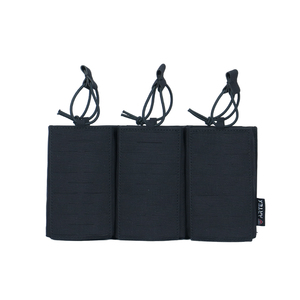 Artex Custom Durable High-Quality 500D Nylon Camouflage Laser-Cut MOLLE Triple M4 Magazine Pouch - Product Image 4