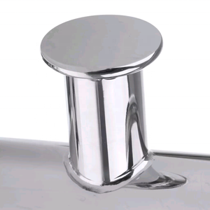 معدات بحرية المورد الفولاذ المقاوم للصدأ 7 بوصة الثقيلة رباط Bitt عبر بولارد مع لوحة دعم لليخوت قارب السفينة - Product Image 5