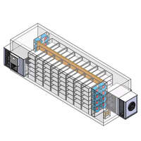 Industriële warmtepomp visdroger, zeewaterproducten droogmachine, hardloper