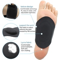 Bande de massage pour les pieds, soutien de la voûte plantaire, semelle intérieure, soulagement de la fasciite, coussinet de talon en coton, coussinet de voûte plantaire unisexe, lot de 2 avec fermeture Velcro