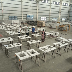 TMZ OEM/ODM Berkshire Brass <b>Artificial</b> <b>Stone</b> Quartz Slabs Gold Veins White Polished Surface 5113 Modern Design Style Hotel - Product Image 2