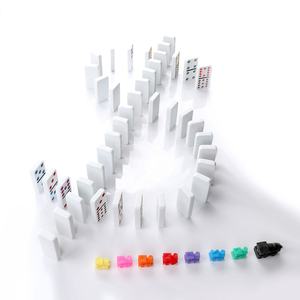 Commercio all'ingrosso professionale doppio 12 domino treno messicano 91 piastrelle domino gioco in alluminio scatola da trasporto per divertente gioco da tavolo - Product Image 5