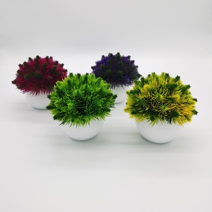 Plantas Artificiales en Maceta de Plástico, Resistentes a los Rayos UV, Estilo Simple, Decoración para el Hogar y Escritorio, Mini Bonsái, Más Vendidas - Product Image 4
