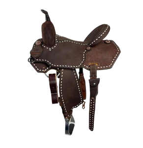 Leather Western Barrel Racing Saddles Roughout Plastic Hard Seat Custom Size OEM Manufacturers Hot-Selling <b>EQUESTRIAN</b> Durable - Product Image 1