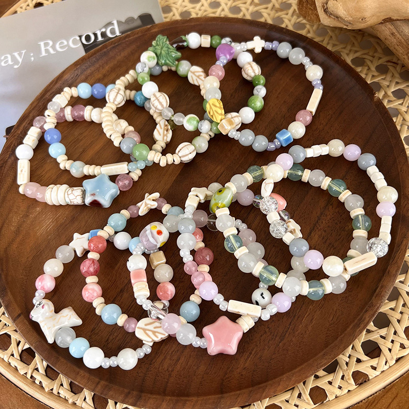 RINHOO Bohemia Cute Ceramic Starfish Beads