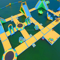 Parcours d'obstacles gonflable géant, plein air, parc aquatique, jeux de sport pour adultes, parcours d'obstacles gonflables pour enfants
