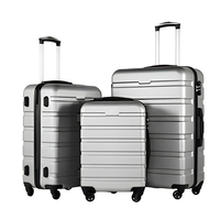 Valise à roulettes de voyage imprimée sur mesure Bagage à main pour affaires Valise intelligente Ensemble de bagages de voyage 3 Pcs