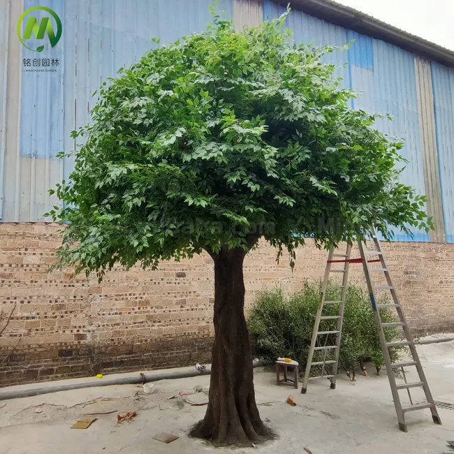 Factory sale large artificial banyan tree customized large plastic artificial plant ficus tree for decoration garden supplies