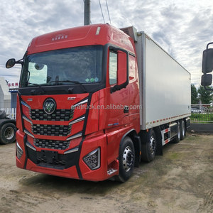 Camión <span class=keywords><strong>Tractor</strong></span> Refrigerado Foton Auman EST 6X4 Rojo Usado, 510HP, Euro5, Volante a la Izquierda, para Transporte de Alimentos Congelados en Contenedor, Larga Distancia - Product Image 1