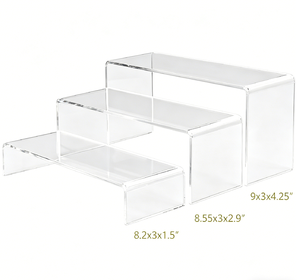 Exhibidor Acrílico Transparente, Estante Escalonado Transparente para Perfumes y Cosméticos - Product Image 2