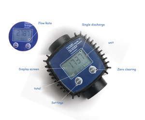 1 Inch Vloeistofstroommeter Roestvrijstalen Waterstroommeter Digitale Brandstofstroommeter - Product Image 4