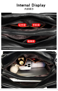 Bolsos cruzados de diseño de moda, bolsos de hombro de cuero PU de alta calidad, bolsos de mano casuales de lujo para mujer - Product Image 5