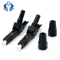 Adaptador de Fibra Óptica FTTH SC PC UPC APC, Conector Rápido