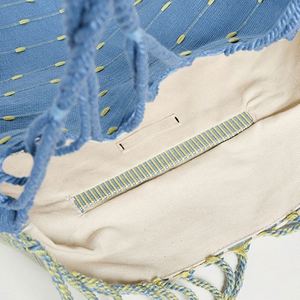 กระเป๋าผ้าแคนวาสขนาดใหญ่ปักลายตามสั่งสำหรับผู้หญิง กระเป๋าสะพายไหล่แฟชั่นวินเทจสำหรับฤดูร้อนและฤดูใบไม้ร่วง เหมาะสำหรับไปเที่ยวชายหาด เปิดได้ทุกแบบ - Product Image 4