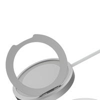 Nouveau Chargeur Magnétique Sans Fil 25W 2026 en Alliage d'Aluminium, Support de Charge Rapide, Prix de Gros, Utilisation Microphone, Multifonction
