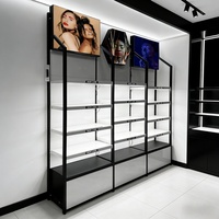Support d'affichage cosmétique commercial, présentoir de maquillage, armoire murale, unité de rangement pour produits de soin de la peau