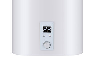 <span class=keywords><strong>Chauffe</strong></span>-<span class=keywords><strong>eau</strong></span> <span class=keywords><strong>électrique</strong></span> mural OULATU à coque métallique plate verticale 30L, double réservoir émaillé, classe d'efficacité énergétique - Product Image 2