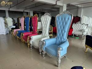 เก้าอี้ทรงบัลลังก์<span class=keywords><strong>ด</strong></span>ีไซน์หรูหราทันสมัย หุ้ม<span class=keywords><strong>หนัง</strong></span> PU โครงไม้ สำหรับใช้งานเชิงพาณิชย์ ห้องนั่งเล่น วิลล่า เบาะนั่งนุ่มสบาย - Product Image 5