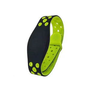 Luxury disposable 13.56mhz rfid nfc wristband rfid 13.56 mhz microchip adjustable rubber bracelet