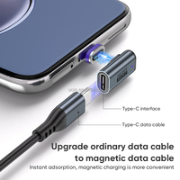 Adaptateur magnétique 24pin 240W | Convertisseur pour ordinateur portable 8K 60hz 40Gbps en forme de L avec embouts USB-C & IOS & Micro USB