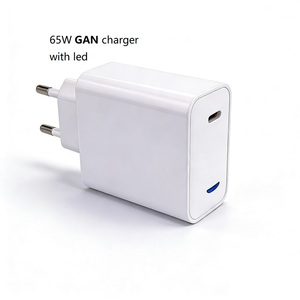 Cargador de 65 Watts, 20V, 3.25A, GaN, para Portátiles, Enchufe Europeo, <span class=keywords><strong>Tipo</strong></span> <span class=keywords><strong>C</strong></span>, Carga Rápida, para HP, Dell, Lenovo, Acer, Asus, <span class=keywords><strong>Apple</strong></span> - Product Image 1