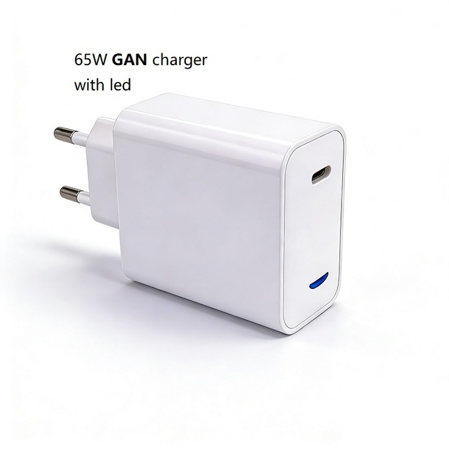 65Watts 20V 3.25A GaN Notebook Laptop EU Charger Adapter Head Tipo c Rapide Chargeur for HP DEll Lenovo Acer Asus Apple