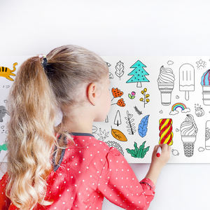 Kinder Kunst handwerk Diy Wallpaper Scroll Handgemachte Kunst Mal werkzeuge Scroll <span class=keywords><strong>Draw</strong></span> Paper Roll Wand kunst für Kinder - Product Image 4