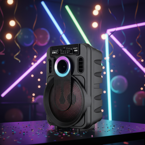 ABS-8101 Altavoz Inalámbrico Portátil Personalizado de Fábrica 2026 con Luz RGB, Sonido Estéreo HiFi con Bajos Potentes, Ideal para Fiestas de Karaoke en Casa o al Aire Libre - Product Image 2