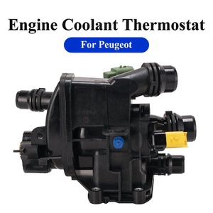 Boîtier de thermostat moteur 9807198480 pour Peugeot 208 2008 308 3008 <span class=keywords><strong>DS3</strong></span> DS4 Thermostat de refroidissement moteur 9806243480 vert 2 broches - Product Image 2