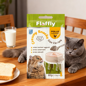 Snacks Orgánicos para Gatos a <span class=keywords><strong>Precio</strong></span> de Fábrica, Alta Palatabilidad, Atún, Salmón, Pollo, <span class=keywords><strong>Caviar</strong></span>, 15g, Palitos de Golosinas para Gatos, Pasta Suave Irresistible - Product Image 1