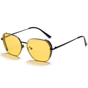 Gafas de Sol Polarizadas Grey Jack con Marco Metálico, Lentes Negras y Amarillas, Protección UV400, Visión Nocturna, Unisex, para Conducir - Product Image 3