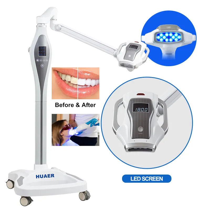 Profession elle Dental Bleaching Tragbare Zahn aufheller Whiten 80w 60w White Lamp Light Laser LED Zahn aufhellung maschine