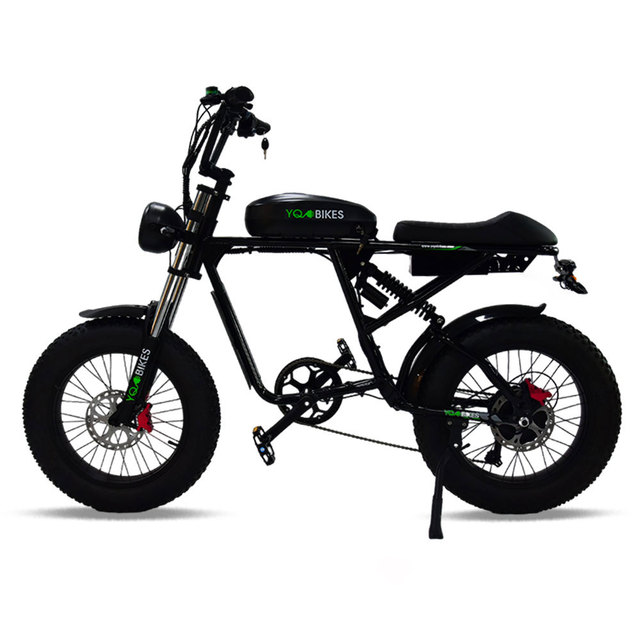 Fast Speed 60KM/H 1000W YQEBIKES R1 Off-road Electric Bike Steel Frame Lithium Battery 7-Speed US Warehouse Cheap City Beach