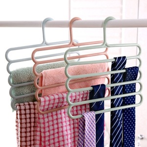 Wuyuanlao Multi Layer Swing Pant Rack Five Tier Vertical <b>Storage</b> Non Slip Hanger For <b>Clothes</b> Organizer - Product Image 4