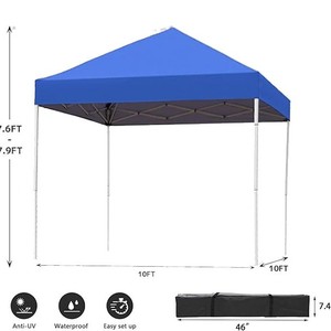 Tente de voiture universelle 3M*3M imperméable, robuste, en tissu Oxford, monocouche, empilable, portable, pour jardin, plage, toute l'année - Product Image 2