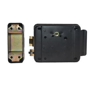 <span class=keywords><strong>Serrure</strong></span> de porte en métal électronique noire, pulvérisation mécanique de poudre, <span class=keywords><strong>serrure</strong></span> de porte de garage électrique à cylindre unique - Product Image 3