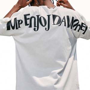 T-shirt surdimensionné personnalisé en coton lourd 100 %, impression numérique, écologique, respirant pour hommes, fabricant - Product Image 1