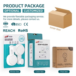 Potente <span class=keywords><strong>Portasapone</strong></span> da Parete con <span class=keywords><strong>Ventosa</strong></span>, Supporto Adesivo in Plastica per <span class=keywords><strong>Doccia</strong></span> e Bagno - Product Image 6