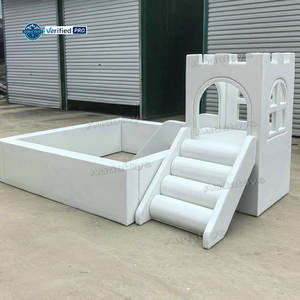 قلعة بيضاء للأطفال مع ملعب داخلي وحوض كرات ومعدات لعب ناعمة للمدارس وحفلات المراكز التجارية وتأجير المقاهي ذات الألعاب الناعمة - Product Image 2