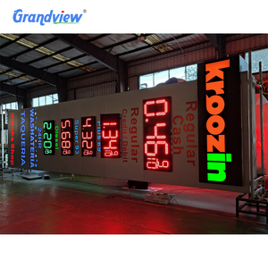 Illuminated 3D Outdoor <strong>7</strong> <strong>Segment</strong> <strong>Display</strong> Led Gas <strong>Display</strong> Station Canopy Wayfinding Directional Billboard Pylon Sign - Product Image 3