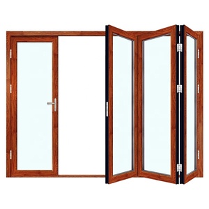 Porta Interna Moderna a <span class=keywords><strong>4</strong></span> Pannelli in HDF/MDF con Anima Vuota, Finitura Bianca Primer, per Bagno/WC, con Design a Filo in Legno, Pieghevole - Product Image 6