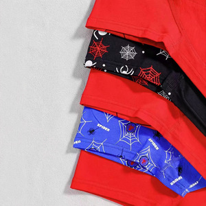 <span class=keywords><strong>Sous</strong></span>-vêtements pour enfants avec motif d'araignée, classe A, antibactériens, boxers pour grands garçons, respirants, en polyester, OEM - Product Image 3
