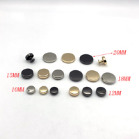 Rivets hexagonaux à Surface plate de haut niveau, accessoires en cuir, plusieurs couleurs, taille en métal, Logo personnalisé 10 Mm/ 12 Mm ou personnalisé